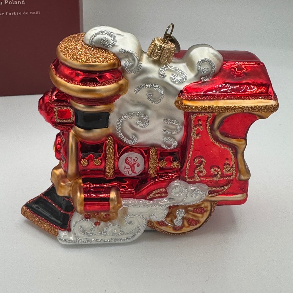 Hallmark Keepsake Elegant Engine 2017 Blown Glass Ornament Handcrafted Poland - Picture 5 of 9